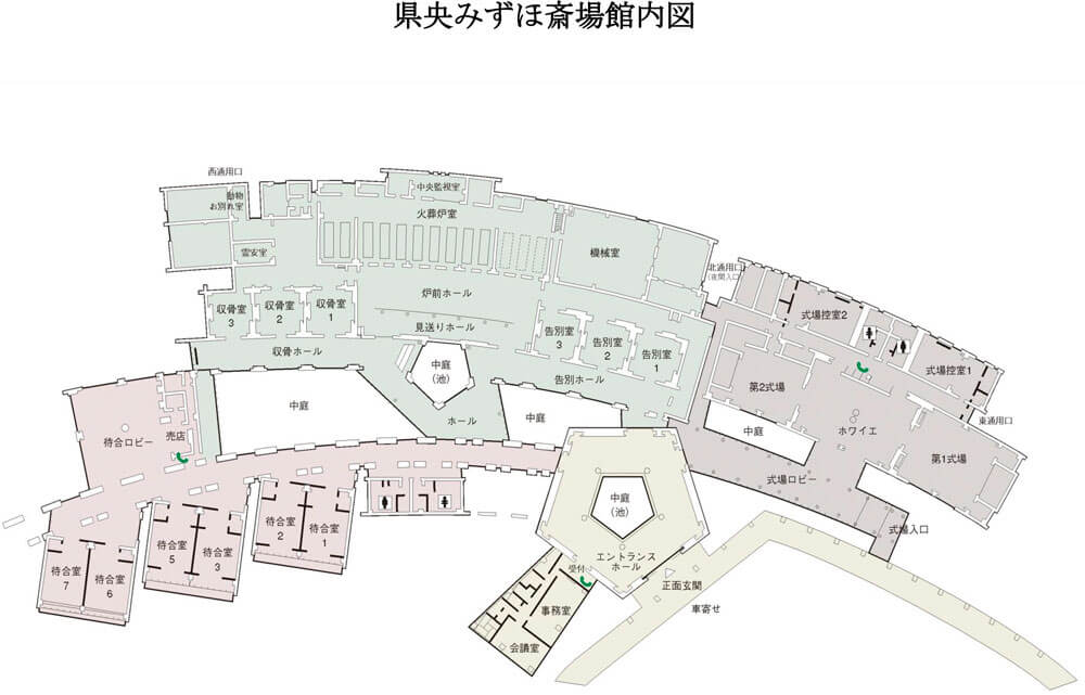 県央みずほ斎場館内図